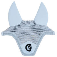 Produktbild von Kentucky Horsewear Fliegenhaube Wellington 3D Logo Hellblau für Pferde