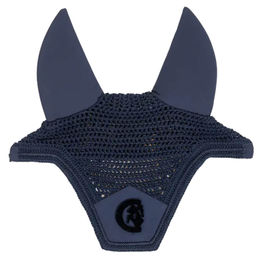 Kentucky Horsewear Fliegenhaube Wellington 3D Logo Marine Blau für Pferde – Bild 1 von 9