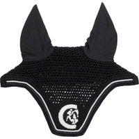 Produktbild von Kentucky Horsewear Fliegenhaube Wellington 3D Logo Schwarz für Pferde