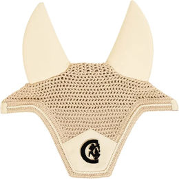 Kentucky Horsewear Fliegenhaube Wellington 3D Logo Soundless Beige – Bild 1 von 7