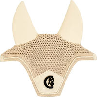 Produktbild von Kentucky Horsewear Fliegenhaube Wellington 3D Logo Soundless Beige