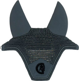 Kentucky Horsewear Fliegenhaube Wellington 3D Logo Soundless für Warmblut in Tannengrün – Bild 1 von 7