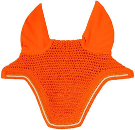 Kentucky Horsewear Fliegenhaube Wellington Diamond Soundless Rope Orange Full – Bild 1 von 4