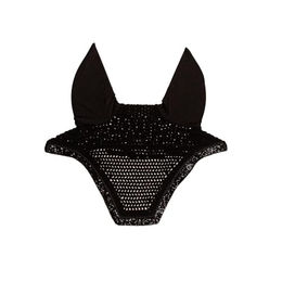 Kentucky Horsewear Fliegenhaube Wellington Glitter Stone Schwarz für Pferde – Bild 1 von 8