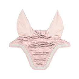 Kentucky Horsewear Fliegenhaube Wellington mit geflochtener Kordel Rosa für Pferde – Bild 1 von 9