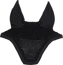 Kentucky Horsewear Fliegenhaube Wellington mit Metallkette Schwarz für Warmblut – Bild 1 von 6