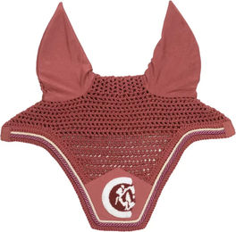 Kentucky Horsewear Fliegenhaube Wellington Soundless 3D Logo Rope für Pferde in Rosa oder Rot – Bild 1 von 2