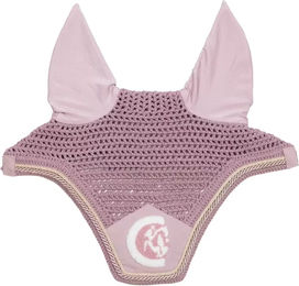 Kentucky Horsewear Fliegenhaube Wellington Soundless 3D Logo Rope Rosa – Bild 1 von 2