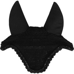 Kentucky Horsewear Fliegenhaube Wellington Stone & Pearl Schwarz für Pferde – Bild 1 von 12