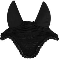 Produktbild von Kentucky Horsewear Fliegenhaube Wellington Stone & Pearl Schwarz für Pferde
