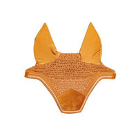 Produktbild von Kentucky Horsewear Fliegenhaube Wellington Velvet für Pferde in Gelb