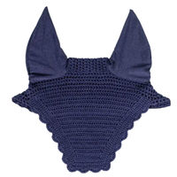 Produktbild von Kentucky Horsewear Fliegenhaube Wellington Wave Blau Velours für Pferde