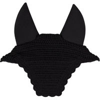 Produktbild von Kentucky Horsewear Fliegenhaube Wellington Wave Soundless Schwarz aus Neopren für Vollblut Pferde