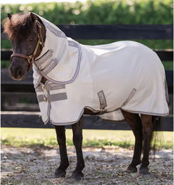 Kentucky Horsewear Fliegenhemd für Shettys aus Polyester in Grau Silber Weiß – Bild 1 von 2