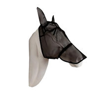 Produktbild von Kentucky Horsewear Fliegenmaske Classic mit Ohren und Nase Schwarz Full/WB aus Polyester