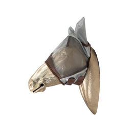 Kentucky Horsewear Fliegenmaske Classic mit Ohrenschutz für Pferde Silber Nylon Full/WB – Bild 1 von 11