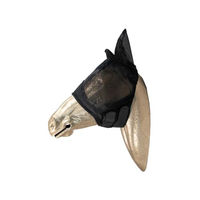 Produktbild von Kentucky Horsewear Fliegenmaske Classic mit Ohrenschutz für Ponys in Schwarz aus Nylon
