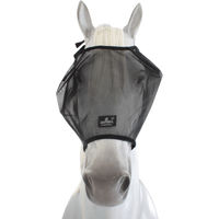 Produktbild von Kentucky Horsewear Fliegenmaske Classic ohne Ohren Beige für Vollblut aus Mesh-Gewebe