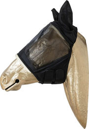Kentucky Horsewear Fliegenmaske Skin Friendly mit Ohren für Warmblut Pferde Schwarz – Bild 1 von 10