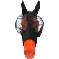 Produktbild von Kentucky Horsewear Fliegenmaske Slim Fit für Warmblut in Schwarz aus Lycra mit UV-Schutz