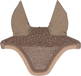 Kentucky Horsewear Fliegenmütze Wellington Soundless mit Glitter Rope in Beige – Bild 1 von 1