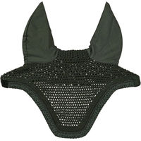 Produktbild von Kentucky Horsewear Fliegenmütze Wellington Soundless Plaited Glitter Rope Dark Green