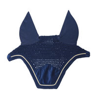 Produktbild von Kentucky Horsewear Fliegenmütze Wellington Basic Velvet für Pferde in Blau