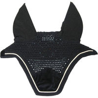 Produktbild von Kentucky Horsewear Fliegenmütze Wellington Basic Velvet für Pferde Schwarz Full