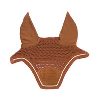 Produktbild von Kentucky Horsewear Fliegenmütze Wellington Velvet für Pferde Orange Cob