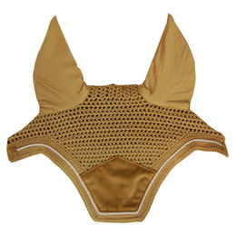 Kentucky Horsewear Fliegenmütze Wellington Velvet für Ponys in Gelb – Bild 1 von 7