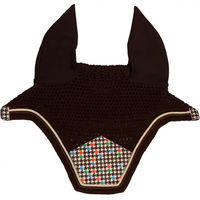 Produktbild von Kentucky Horsewear Fly Veil Wellington Fliegenhaube aus Plüsch für Ponys in Braun