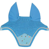 Produktbild von Kentucky Horsewear Fly Veil Wellington Fliegenhaube aus Velours für Ponys in Blau