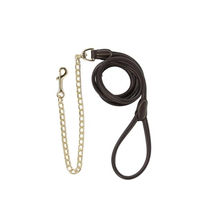 Produktbild von Kentucky Horsewear Führleine aus Leder mit Kette in Braun - 270 cm