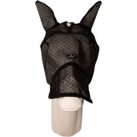 Produktbild von Kentucky Horsewear Full Fliegenmaske Heart Schwarz mit Ohren und Nase