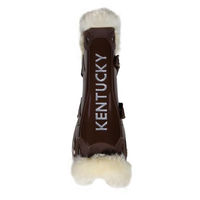 Produktbild von Kentucky Horsewear Gamaschen Bamboo Elastic aus veganer Wolle Braun XS