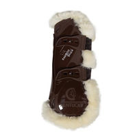 Produktbild von Kentucky Horsewear Gamaschen Bamboo Elastic mit Kunstfell Braun Größe S