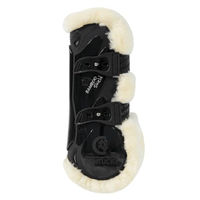 Produktbild von Kentucky Horsewear Gamaschen Bamboo Elastic Vegan Lammfell Schwarz Größe S