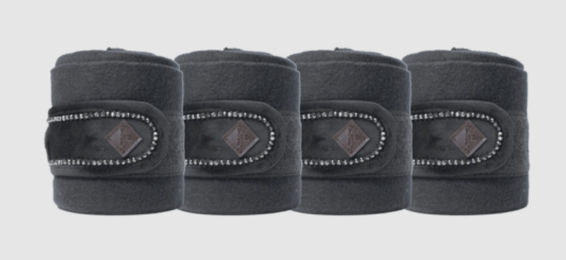 Kentucky Horsewear Gamaschen Fleece Schwarz – Bild 1 von 6