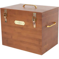 Produktbild von Kentucky Horsewear Grooming Deluxe Tack Box Putzbox aus Bambus in Braun 30 x 40 x 28 cm