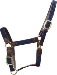 Kentucky Horsewear Halfter aus geflochtenem Nylon in Navy für Pferde - 1 Stk. – Bild 1 von 10
