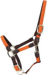 Kentucky Horsewear Halfter aus geflochtenem Nylon in Orange für Warmblut – Bild 1 von 4