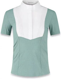 Produktbild von Kentucky Horsewear Heritage Air Wettbewerbshemd Damen Reitshirt Blau Größe 36