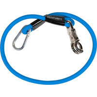 Produktbild von Kentucky Horsewear Horse Box Lead & Cross Anbindestrick aus Silikon 70 cm Blau