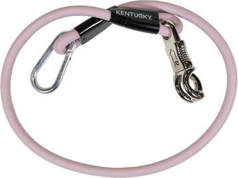 Kentucky Horsewear Horse Box Lead & Cross Anbindestrick aus Silikon in Rosa 90cm – Bild 1 von 4