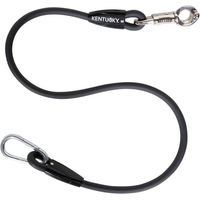 Produktbild von Kentucky Horsewear Horse Box Lead & Cross Anbindestrick aus Silikon Schwarz 55 cm