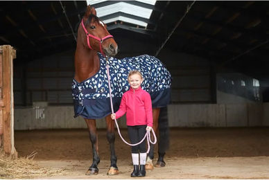 Produktbild von Kentucky Horsewear HorseGuard Josh Outdoor-Decke für Ponys in Blau 600D 100g