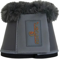 Produktbild von Kentucky Horsewear Hufglocken aus Kunstleder und Schafswolle Grau Größe L