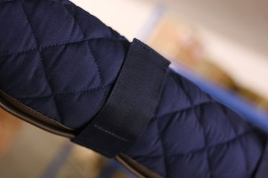 Kentucky Horsewear Kopfschutz für Pferde Navy aus Polyester – Bild 1 von 5