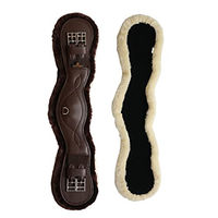 Produktbild von Kentucky Horsewear Kurzgurt aus Fellimitat anatomisch elastisch in Braun