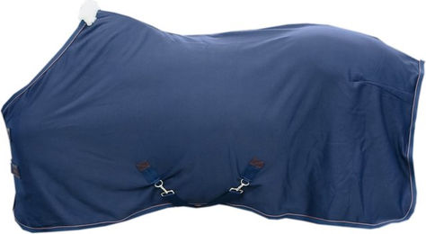 Kentucky Horsewear KY Cooler Fleece Abschwitzdecke für Ponys in Marineblau – Bild 1 von 9